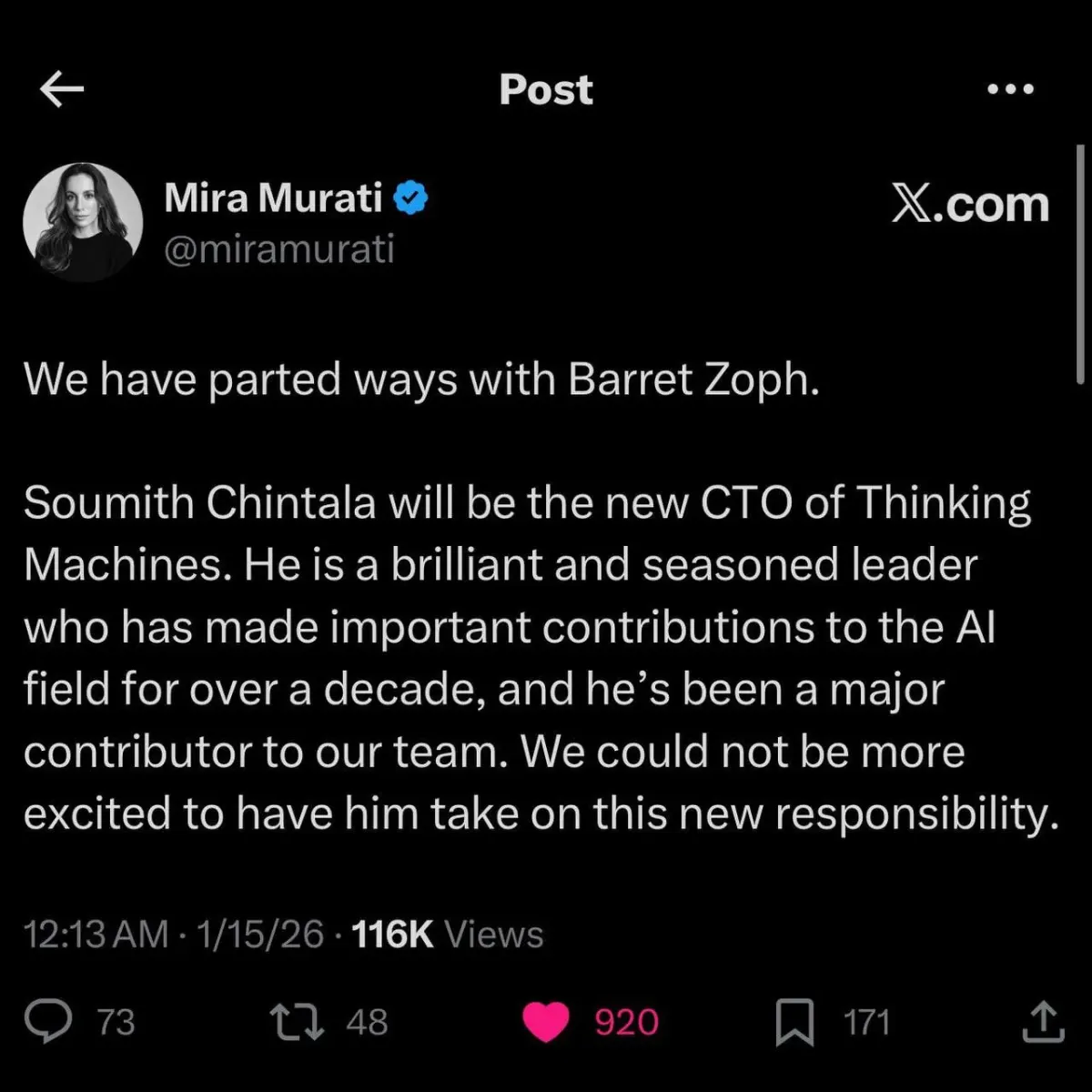 Screenshot of an X post announcing a CTO change, relevant to post-listing disclosure and management authority Screenshot of an X post announcing a CTO change, relevant to post-listing disclosure and management authority